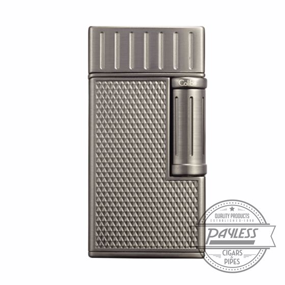 Colibri Julius Classic Double-Flame Flint Cigar Lighter Brushed Gunmetal (LI221C9)