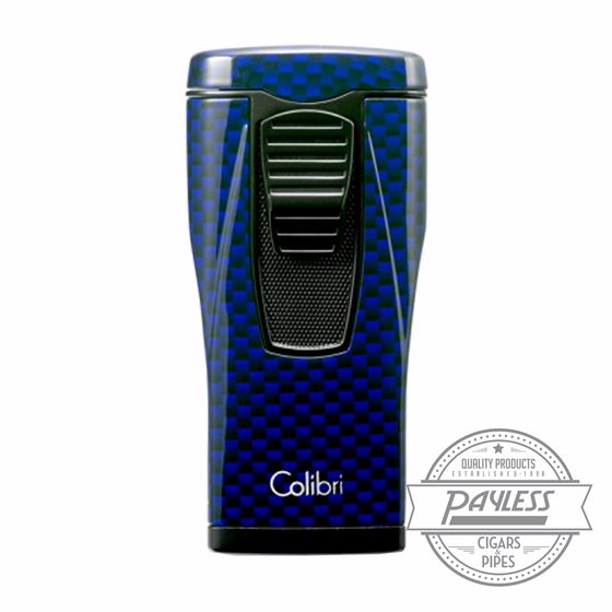 Colibri Monaco Triple-jet Flame Lighter Blue Carbon Fiber (LI880T13)
