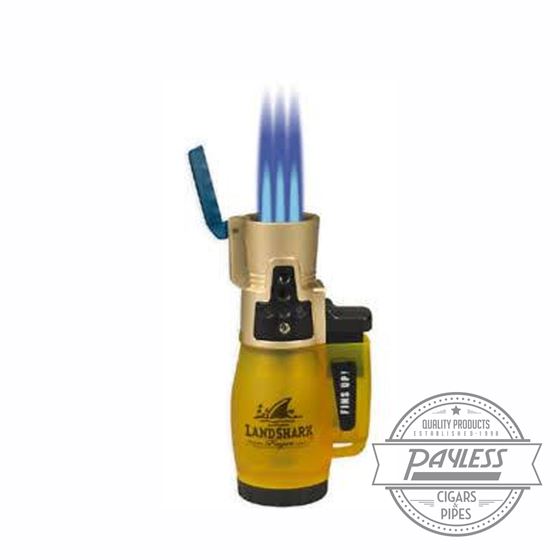 Landshark Yellow Jack Triple Flame Torch Lighter by Lotus
