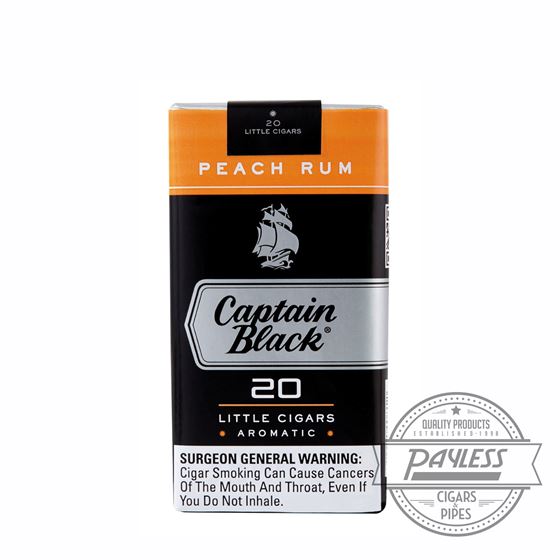 Captain Black Little Cigar Filters Peach Rum