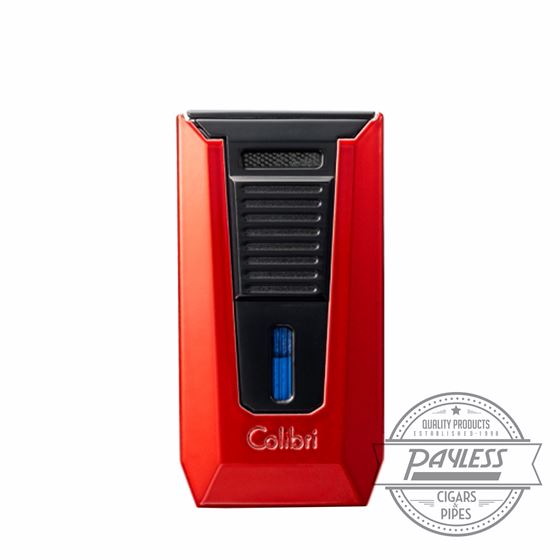 Colibri Slide Double-jet Flame Lighter Red and Black (LI850T3)