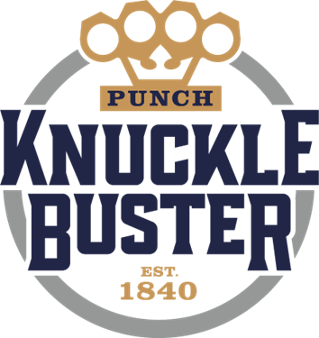 Punch Knuckle Buster Blue and Gold Logo Punch Knuckle Buster Blue and Gold Logo