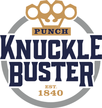 Punch Knuckle Buster Blue and Gold Logo Punch Knuckle Buster Blue and Gold Logo