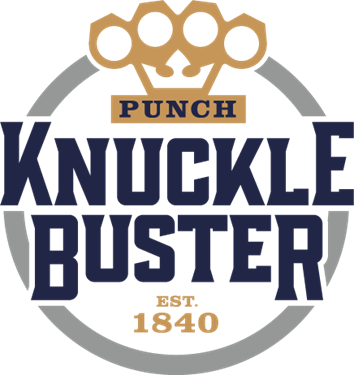 Punch Knuckle Buster Blue and Gold Logo Punch Knuckle Buster Blue and Gold Logo