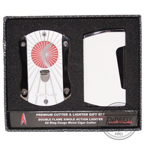 Lotus Chroma Lighter & Deception Cutter Gift Set - White