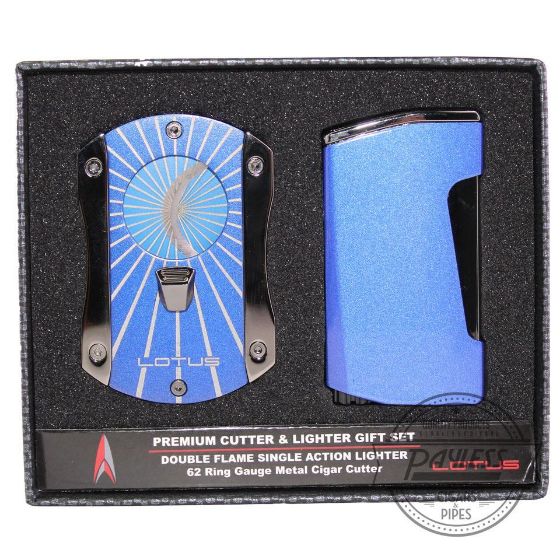 Lotus Chroma Lighter & Deception Cutter Gift Set - Blue