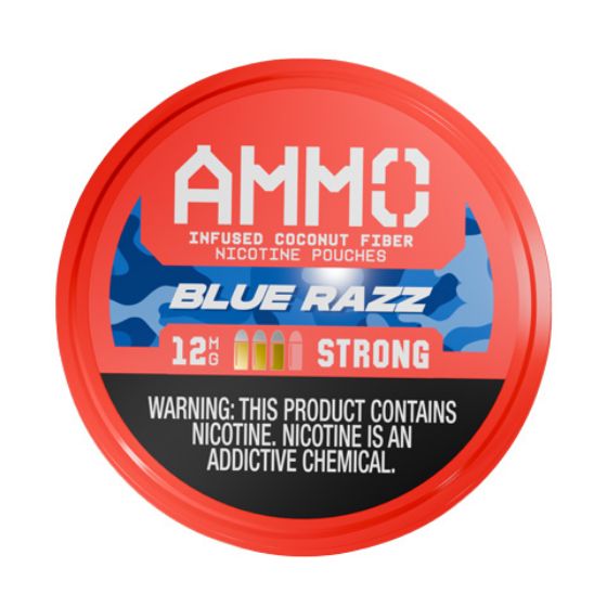 Ammo Blue Razz 12mg (5 Cans)