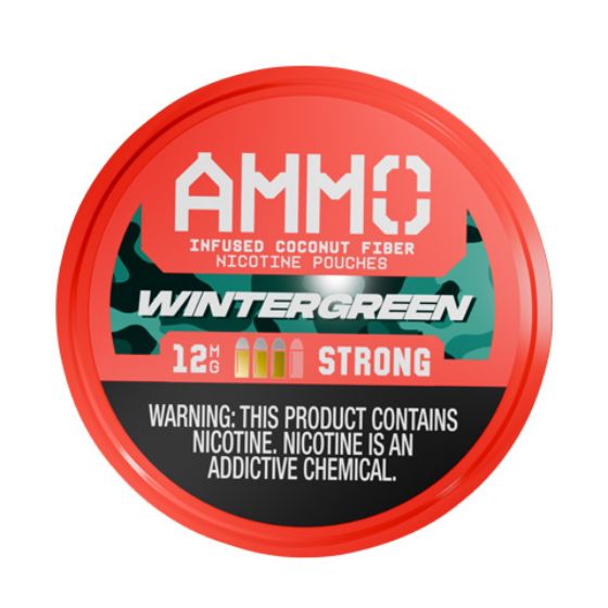 Ammo Wintergreen 12mg (5 Cans)