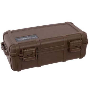 Cigar Caddy 10 Cigar Travel Humidor Brown Cigar Caddy 10 Cigar Travel Humidor Brown
