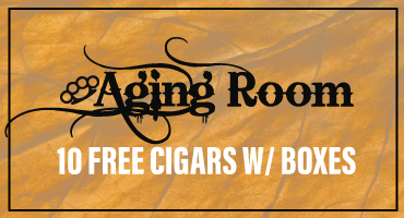 Aging Room box deal with 10 free cigars
