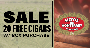 Hoyo De Monterrey box deal with 20 free cigars