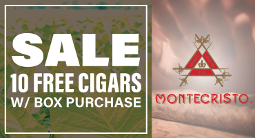 montecristo box deal with 10 free cigars